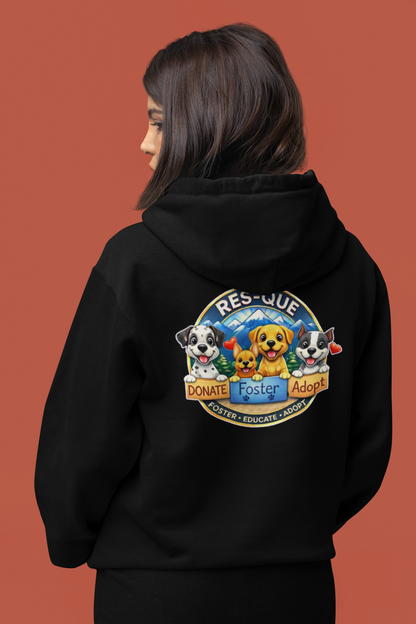 New Res-Que Pullover Hoodie (Available in several colors) - Ruff Life Rescue Wear