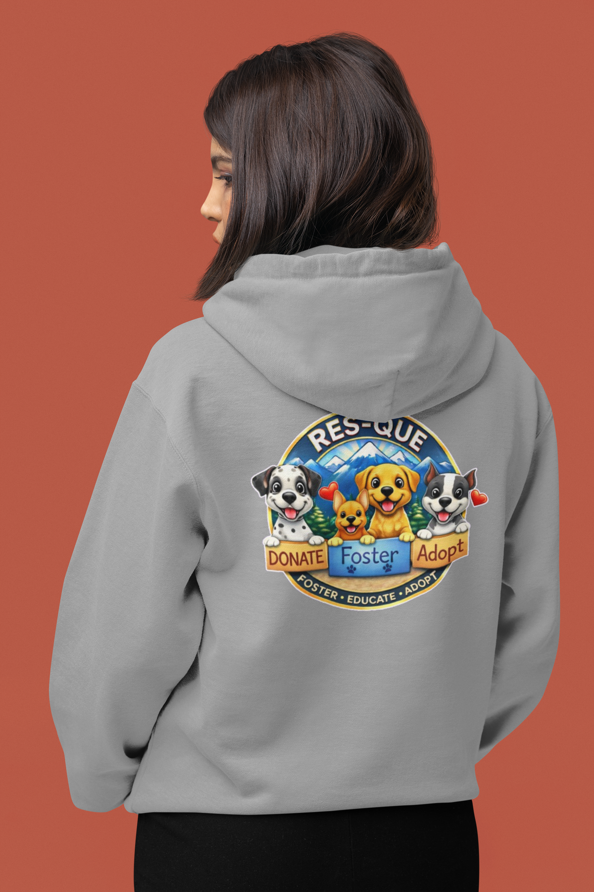 New Res-Que Pullover Hoodie (Available in several colors) - Ruff Life Rescue Wear