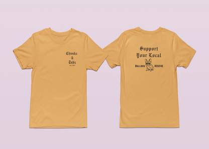 Chunkz & Tubz Rescue French Bulldog Tee | Available in Several Colors - Ruff Life Rescue Wear