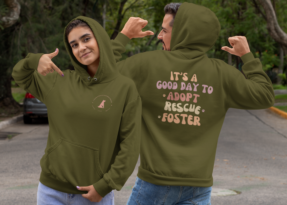 Good Day Fleece Pullover Hoodie (Several Colors Available) - Ruff Life Rescue Wear