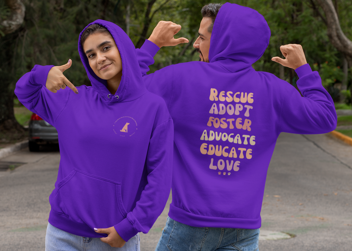 Adopt  Fleece Pullover Hoodie (Several Colors Available) - Ruff Life Rescue Wear