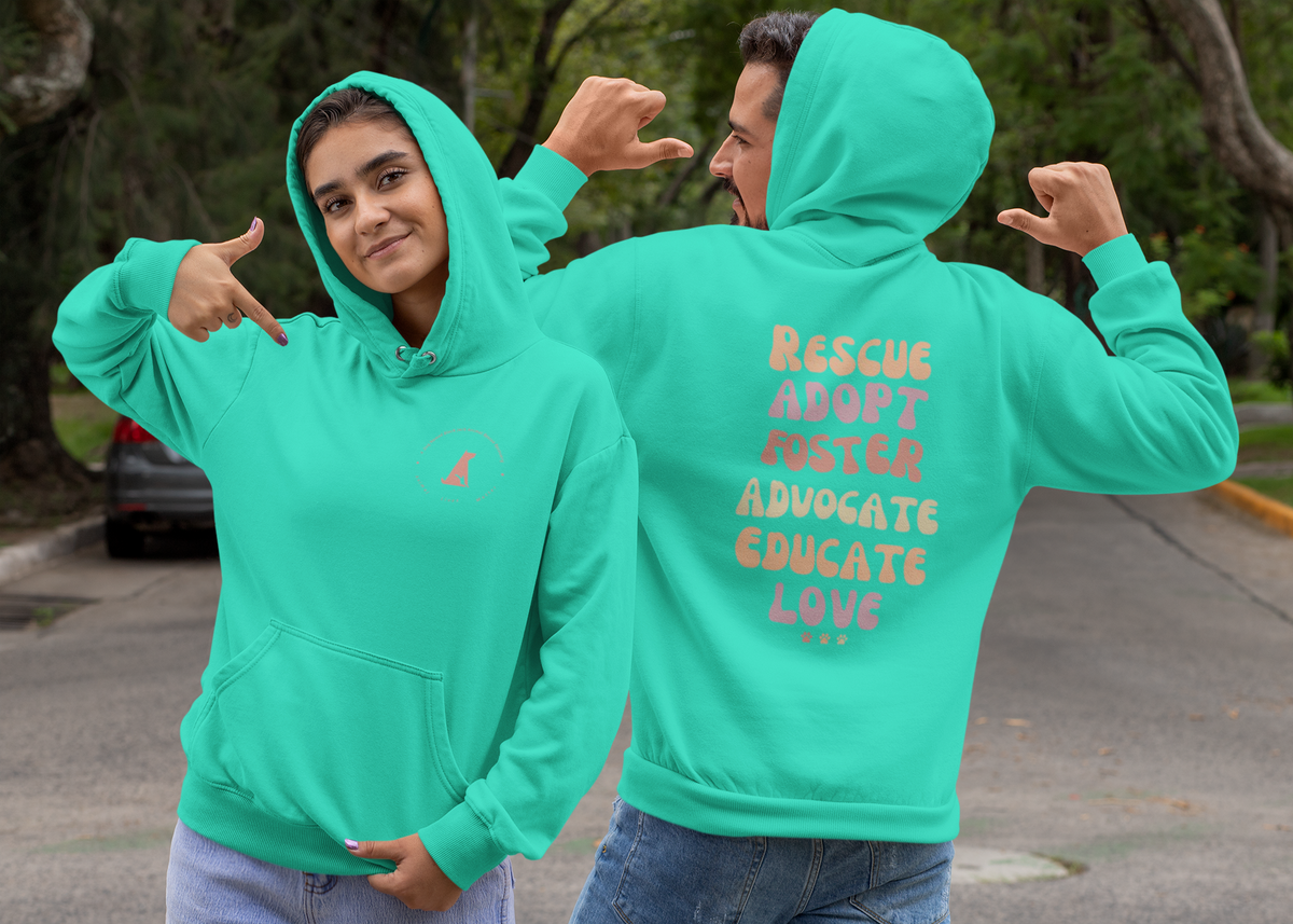 Adopt  Fleece Pullover Hoodie (Several Colors Available) - Ruff Life Rescue Wear