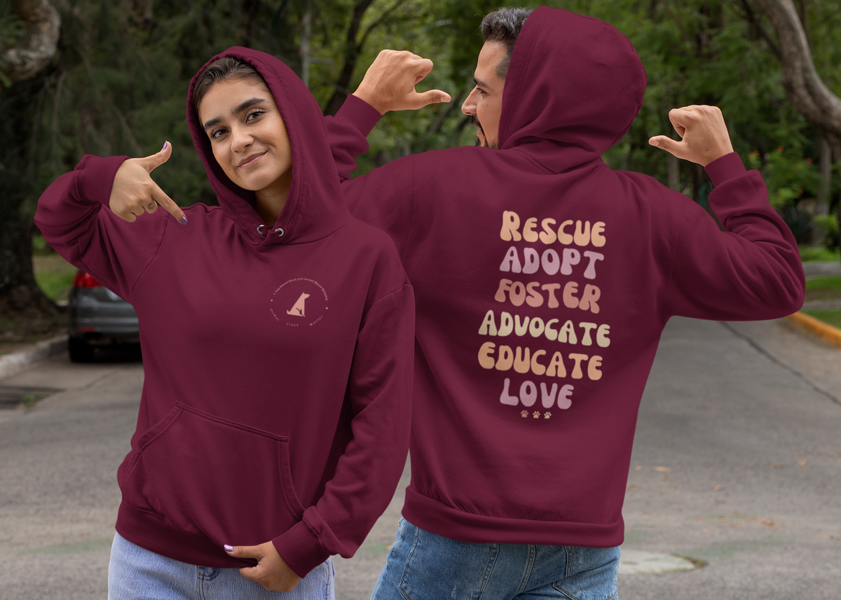 Adopt  Fleece Pullover Hoodie (Several Colors Available) - Ruff Life Rescue Wear