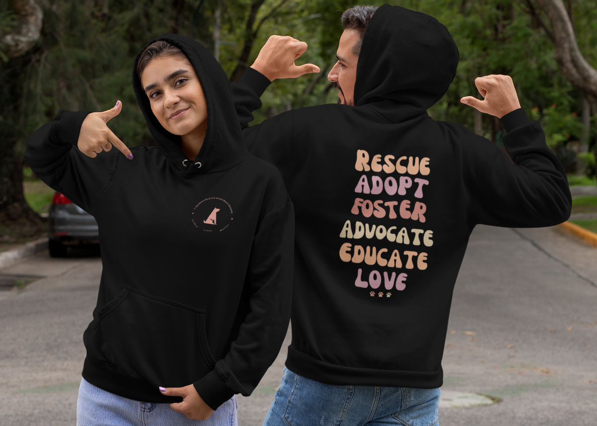 Adopt  Fleece Pullover Hoodie (Several Colors Available) - Ruff Life Rescue Wear