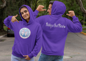 Finding A Best Friend Rescue Unisex Fleece Pullover Hoodie (Available in Several Colors) - Ruff Life Rescue Wear