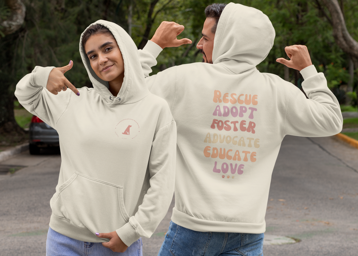 Adopt  Fleece Pullover Hoodie (Several Colors Available) - Ruff Life Rescue Wear