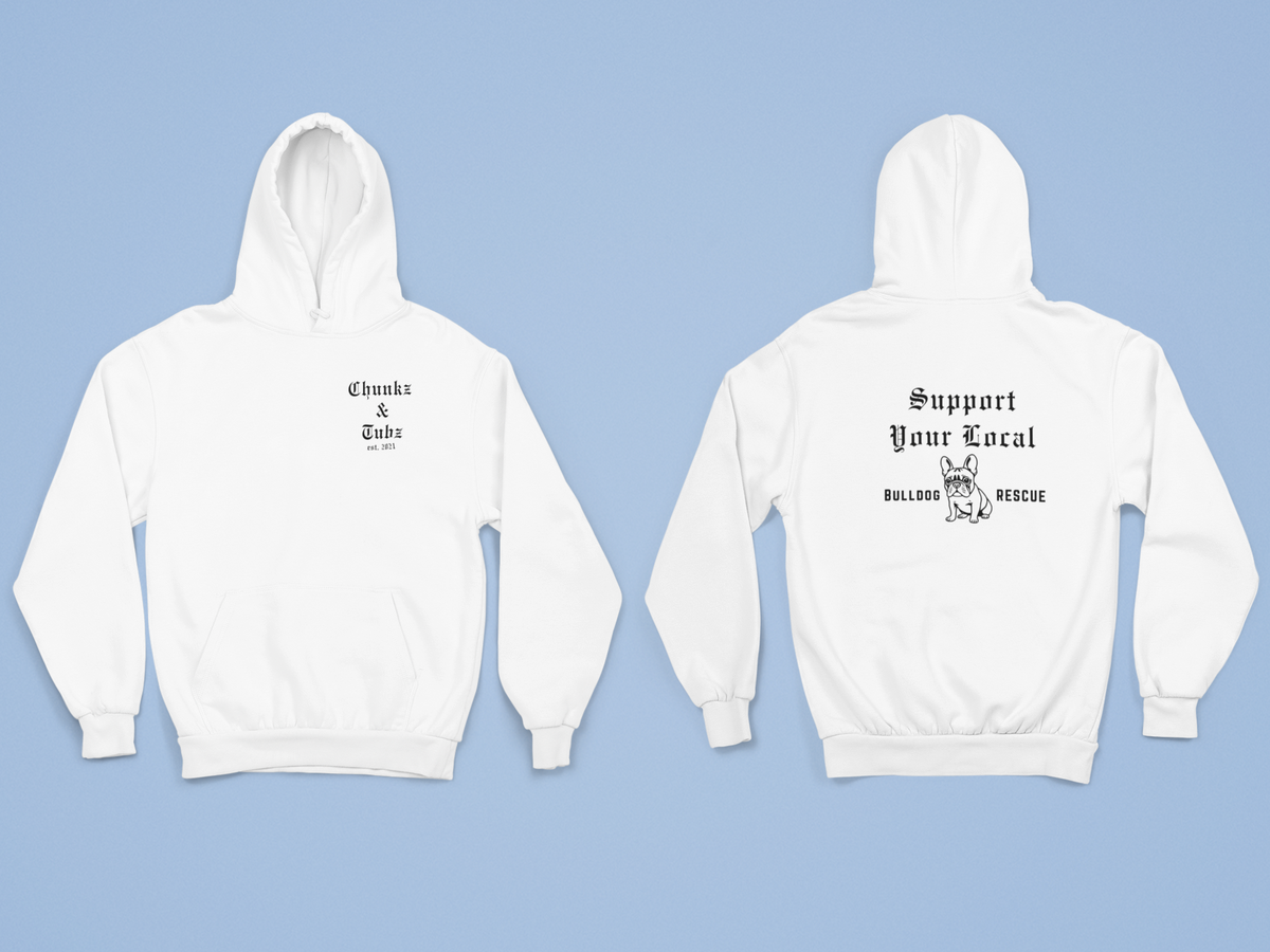 Chunkz & Tubz Rescue French Bulldog Hoodie (Available in several colors) - Ruff Life Rescue Wear