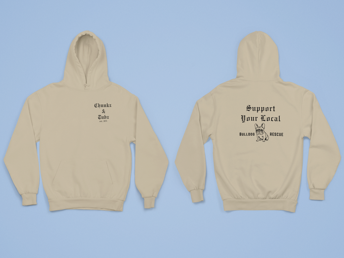 Chunkz & Tubz Rescue French Bulldog Hoodie (Available in several colors) - Ruff Life Rescue Wear