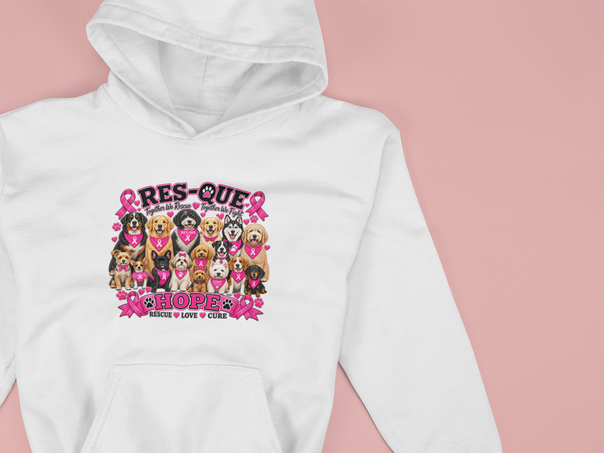 Res-Que Breast Cancer Hoodie - Ruff Life Rescue Wear