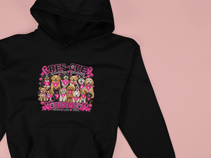 Res-Que Breast Cancer Hoodie - Ruff Life Rescue Wear