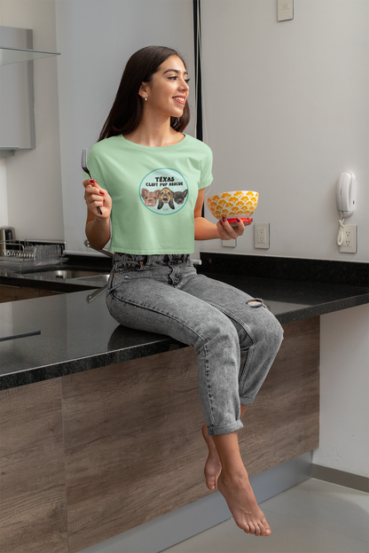 Circle TX Festival Crop Tee (available in many colors) - Ruff Life Rescue Wear