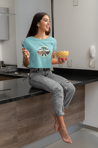 Circle TX Festival Crop Tee (available in many colors) - Ruff Life Rescue Wear