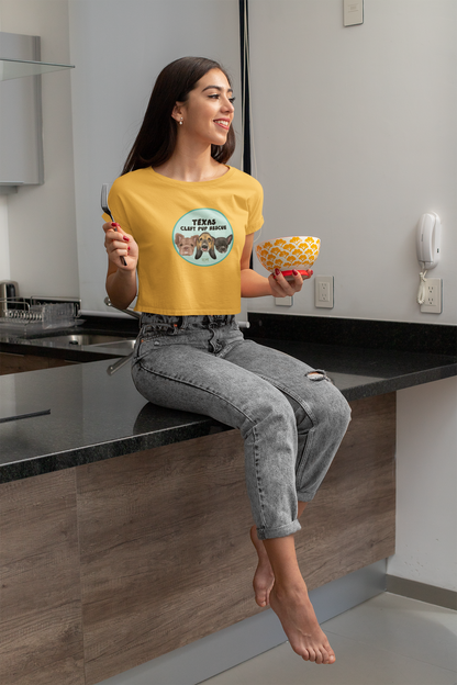 Circle TX Festival Crop Tee (available in many colors) - Ruff Life Rescue Wear