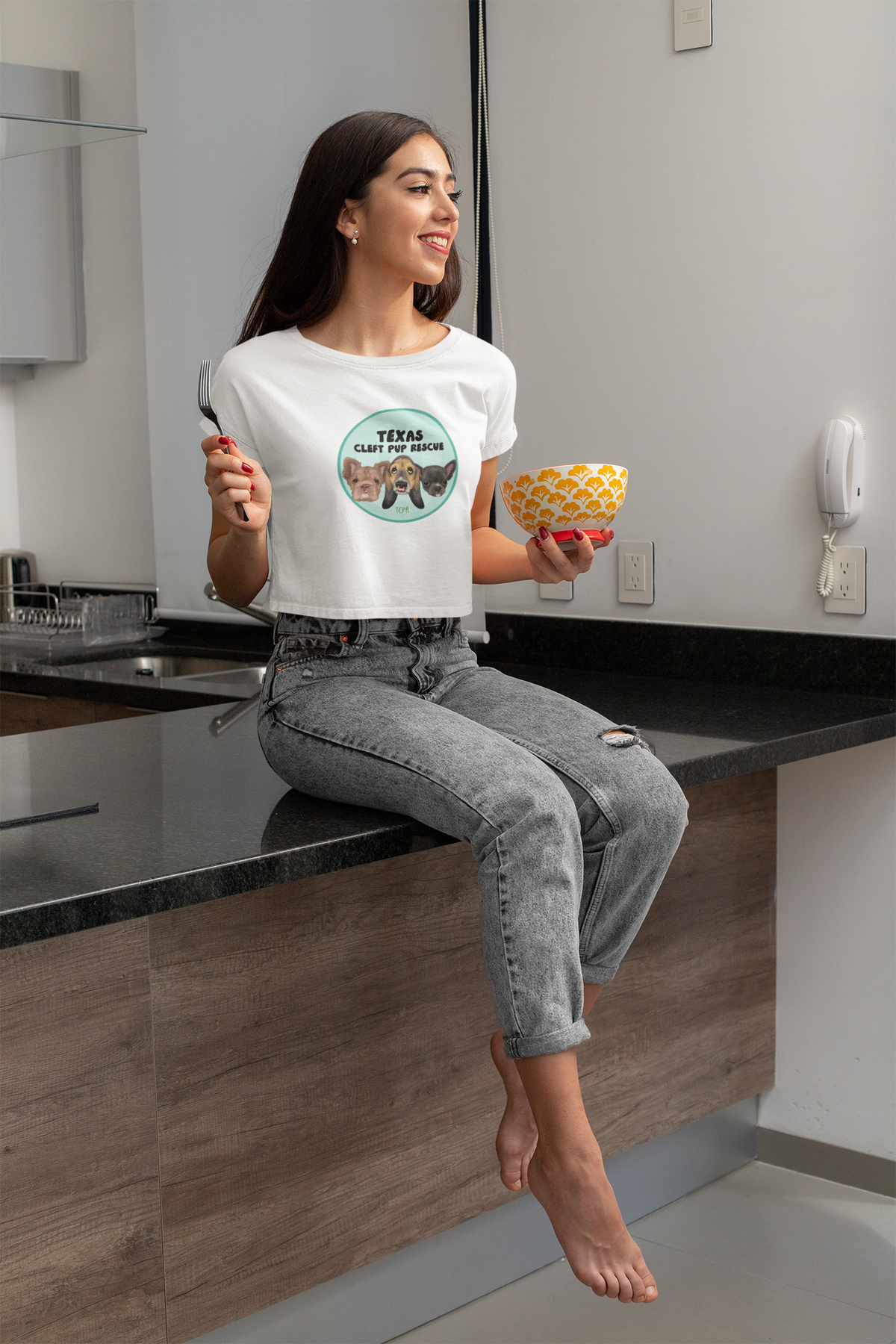 Circle TX Festival Crop Tee (available in many colors) - Ruff Life Rescue Wear
