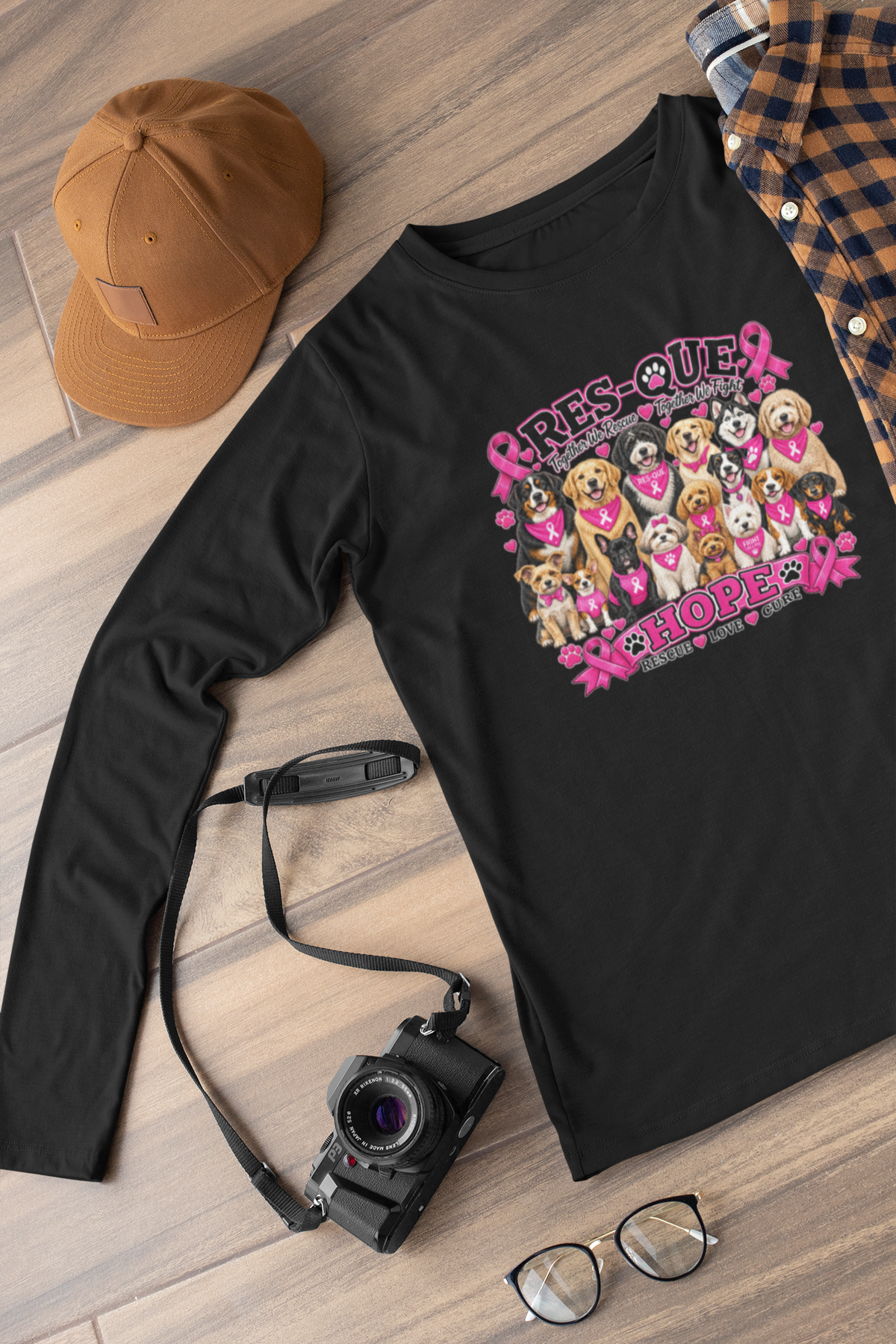 Breast Cancer Awareness Long Sleeved Unisex - Ruff Life Rescue Wear