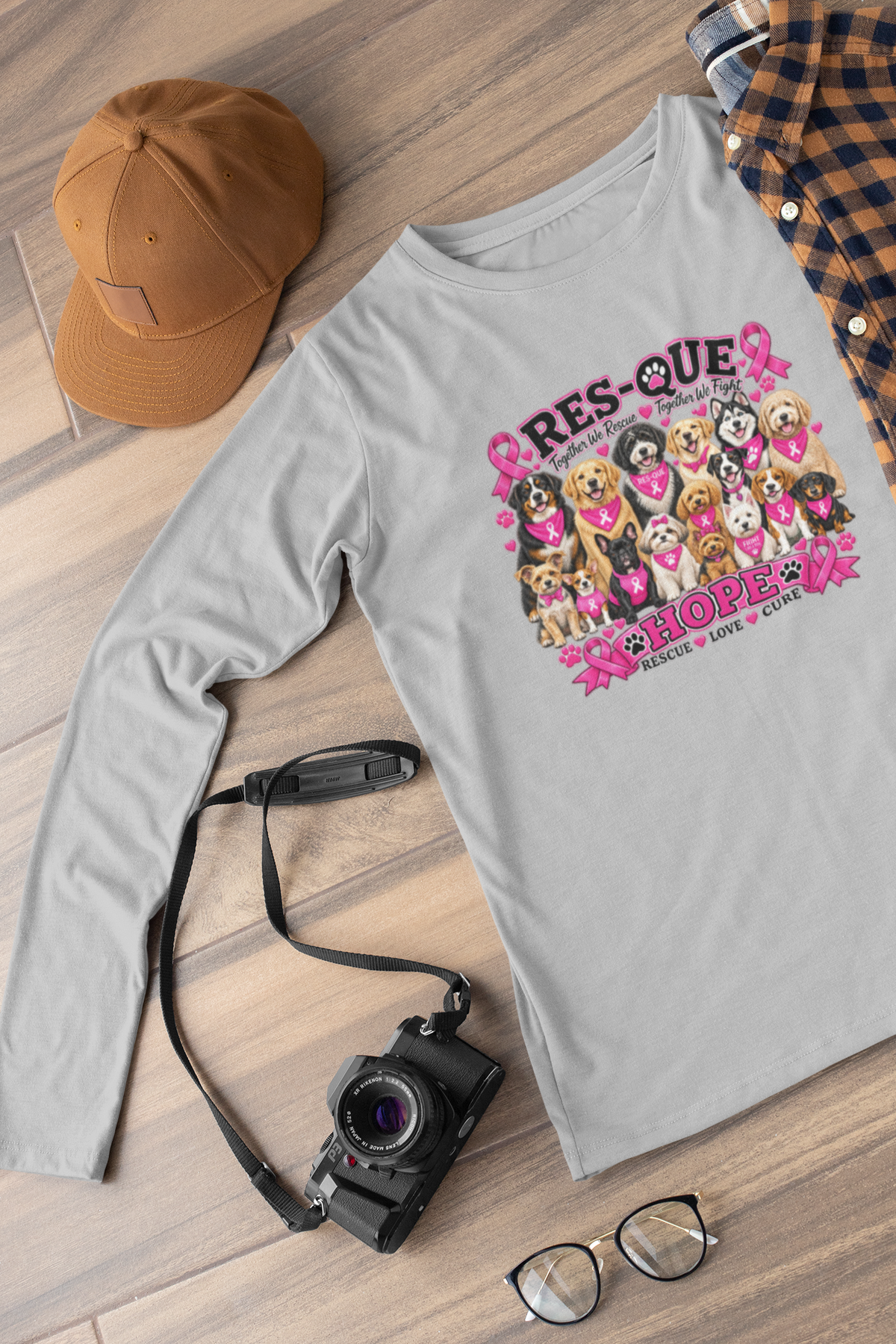 Breast Cancer Awareness Long Sleeved Unisex - Ruff Life Rescue Wear