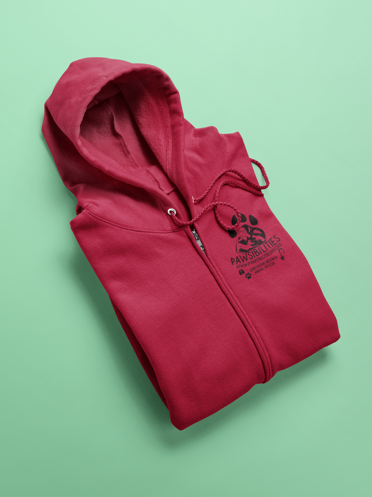 New Logo Zip-Up Hoodie (available in several colors) - Ruff Life Rescue Wear