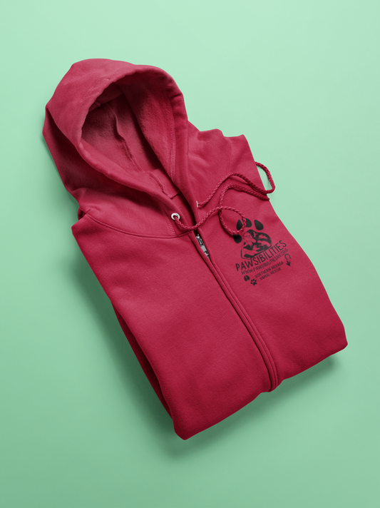New Logo Zip-Up Hoodie (available in several colors) - Ruff Life Rescue Wear