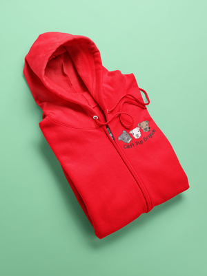 Cleft Pup Brigade Pull Zip Up Hoodie - Ruff Life Rescue Wear