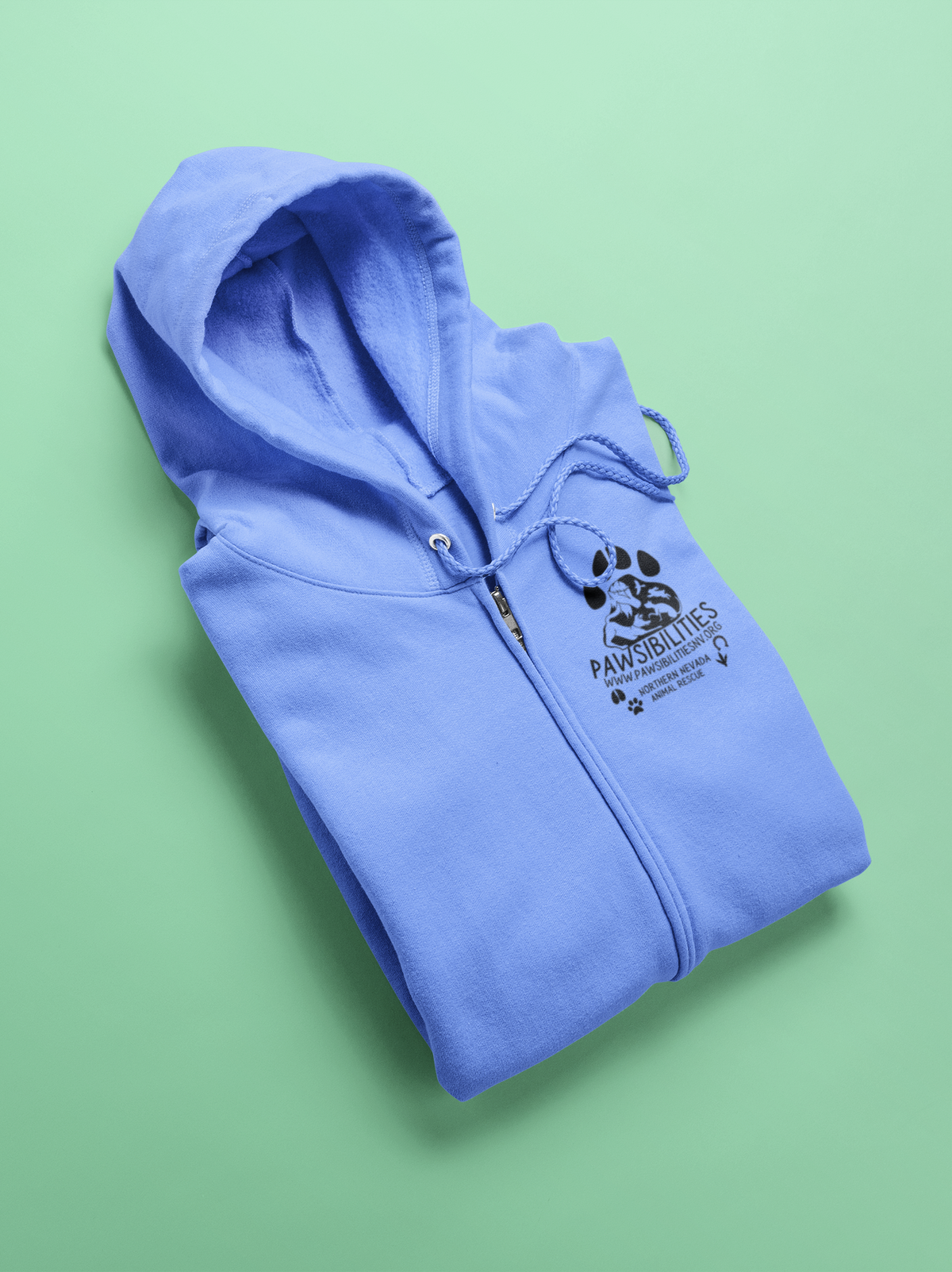 New Logo Zip-Up Hoodie (available in several colors) - Ruff Life Rescue Wear