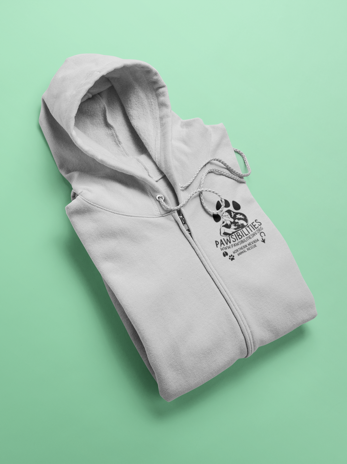 New Logo Zip-Up Hoodie (available in several colors) - Ruff Life Rescue Wear