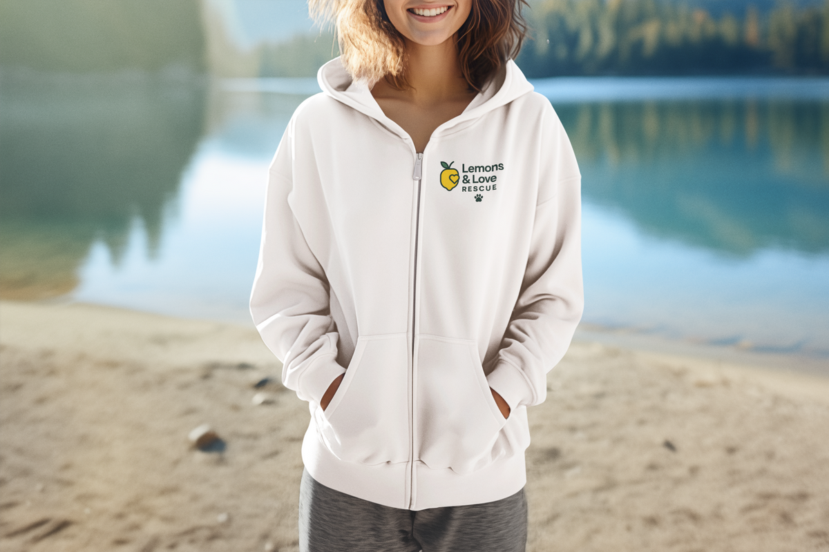 Unisex Full-Zip Hoodie | Gildan 18600 | Soft Fleece Zip-Up | Casual Comfort | Rescue Apparel - Ruff Life Rescue Wear