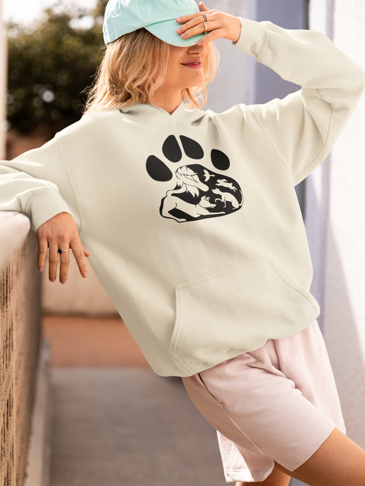 Paws Pullover Hoodie (Available in several colors) - Ruff Life Rescue Wear