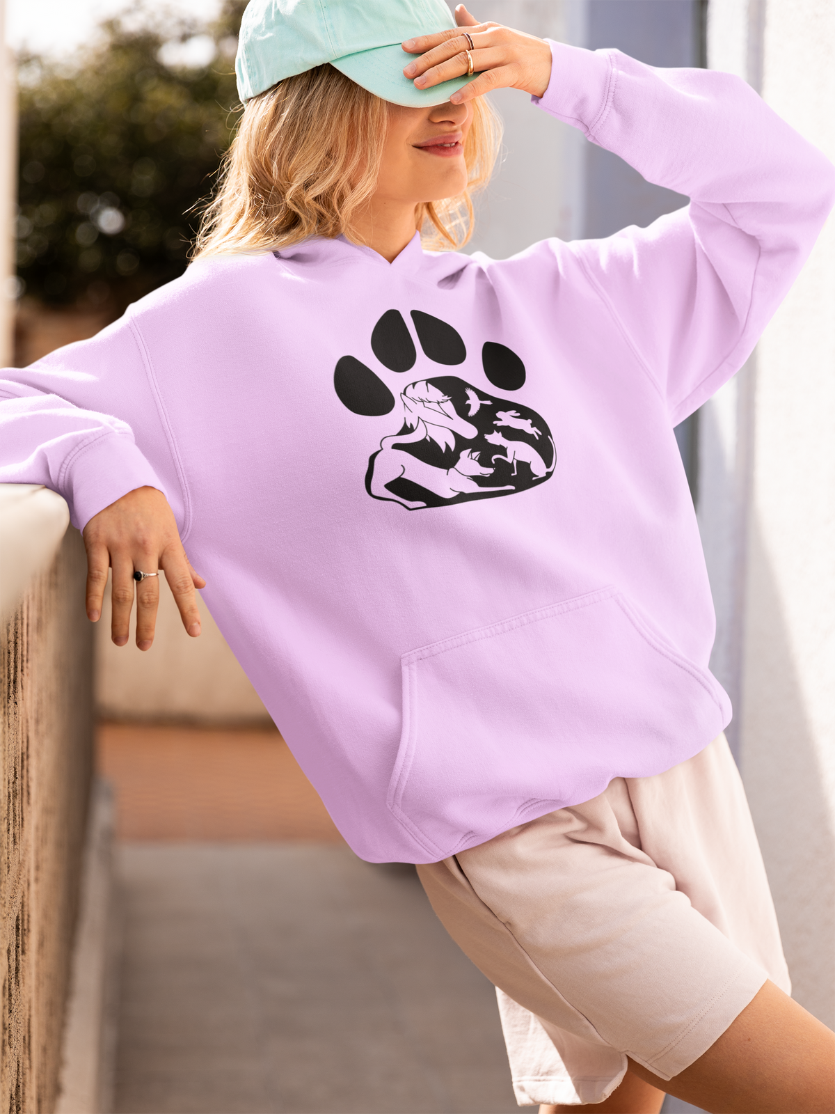 Paws Pullover Hoodie (Available in several colors) - Ruff Life Rescue Wear