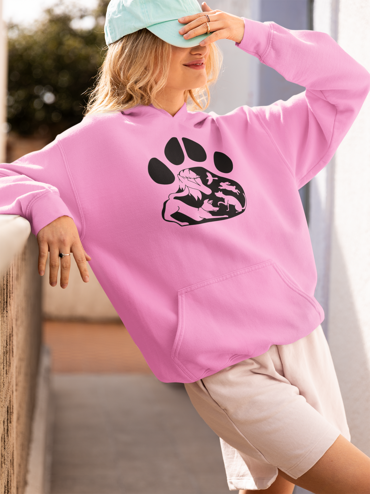 Paws Pullover Hoodie (Available in several colors) - Ruff Life Rescue Wear