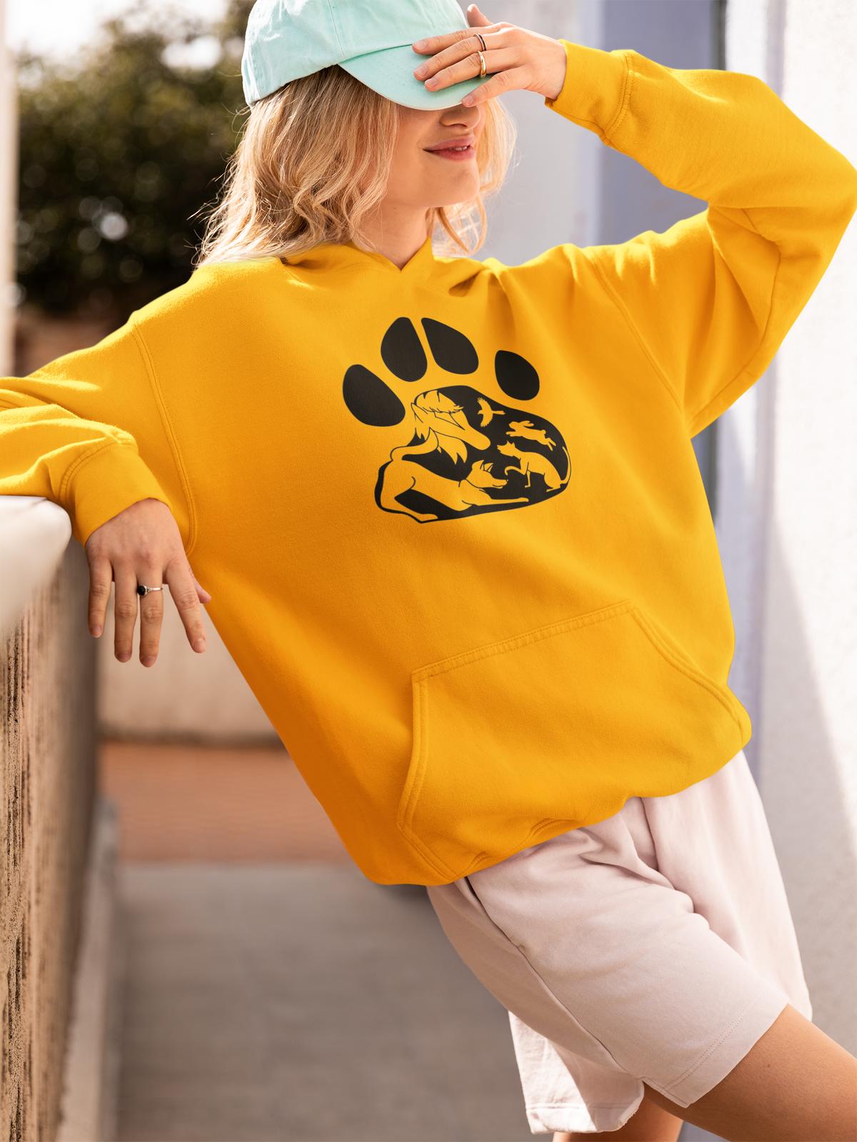 Paws Pullover Hoodie (Available in several colors) - Ruff Life Rescue Wear