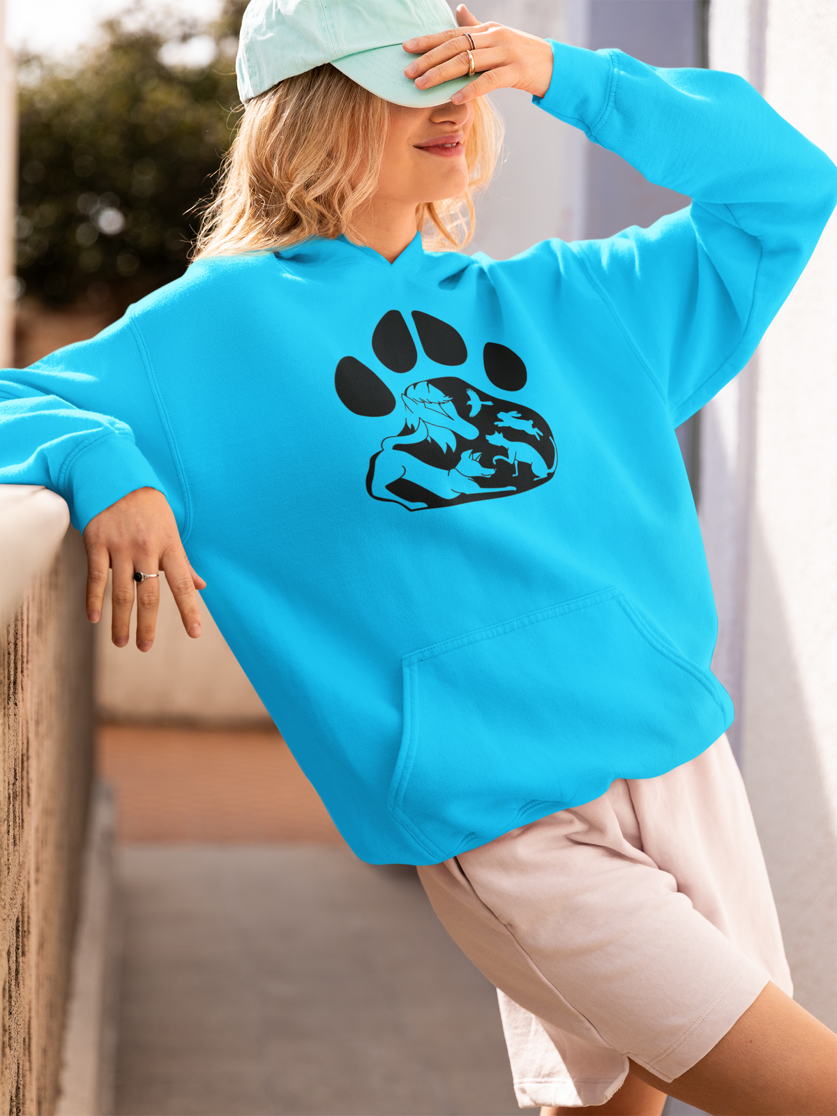 Paws Pullover Hoodie (Available in several colors) - Ruff Life Rescue Wear