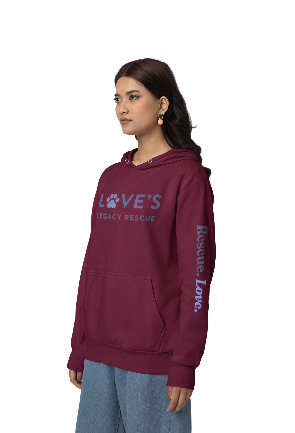 Love's Fleece Pullover Hoodie (Available in several colors) - Ruff Life Rescue Wear