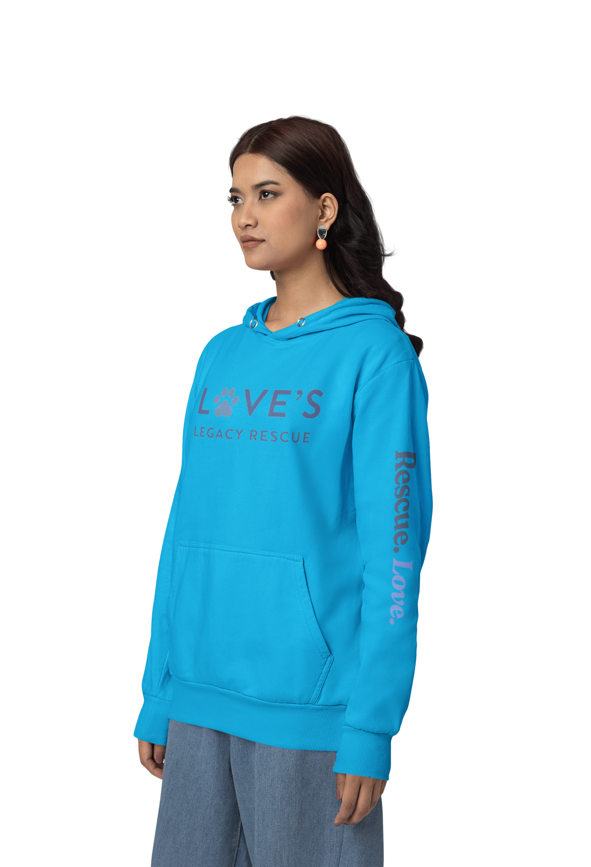 Love's Fleece Pullover Hoodie (Available in several colors) - Ruff Life Rescue Wear