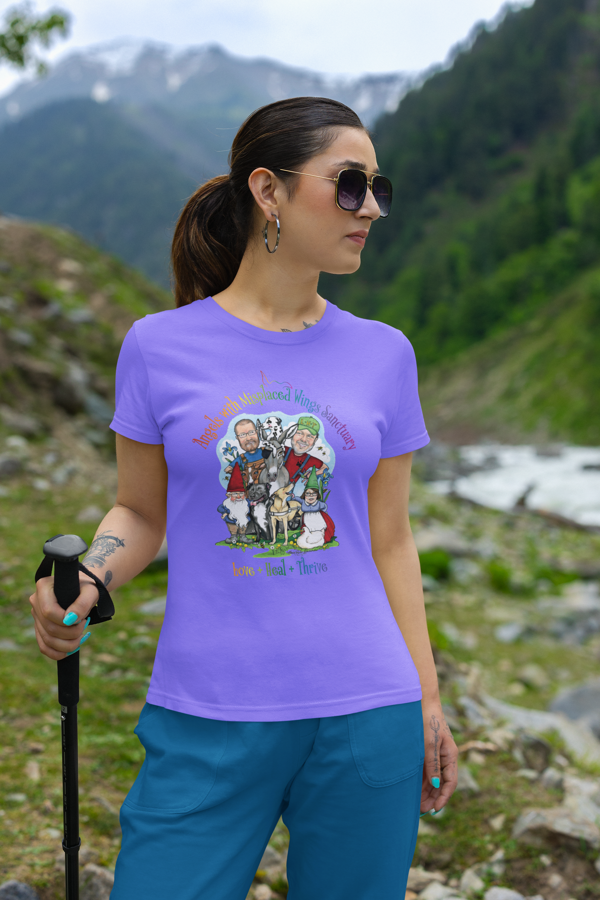 Angels Ladies Tee (Available in several colors) - Ruff Life Rescue Wear