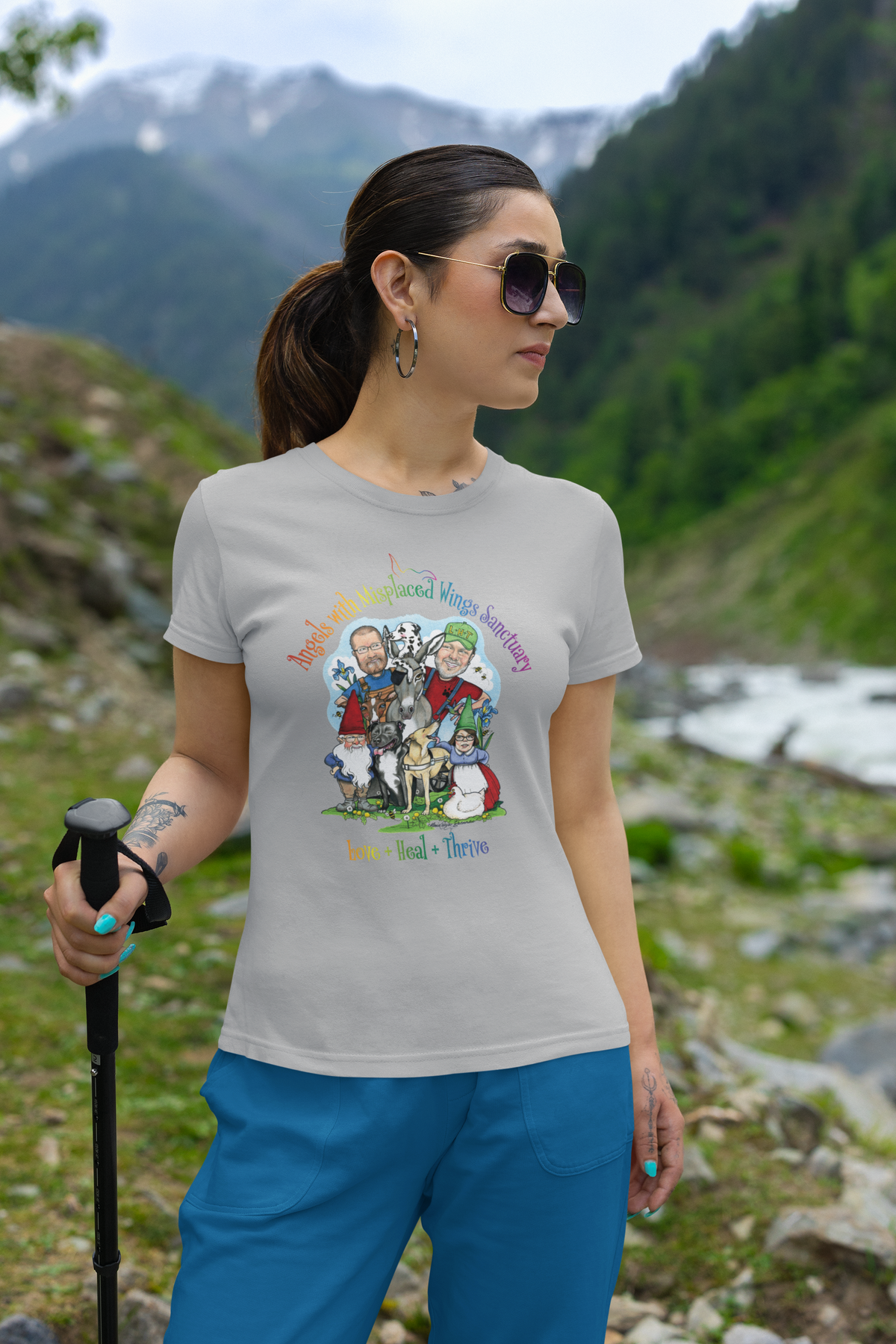 Angels Ladies Tee (Available in several colors) - Ruff Life Rescue Wear