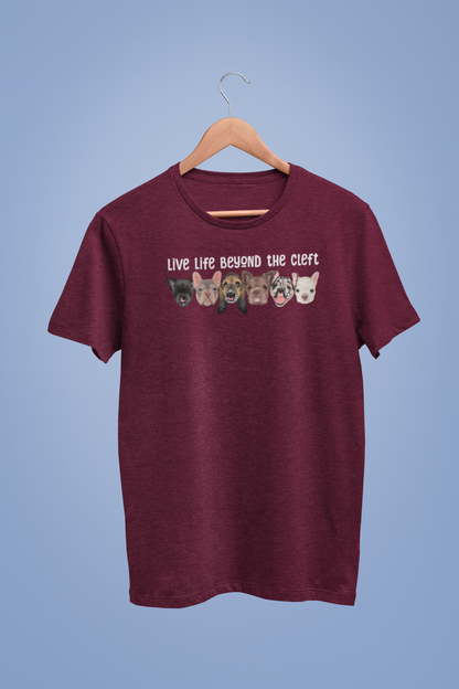 Live Life Beyond the Cleft Super Soft Triblend Tee - Ruff Life Rescue Wear