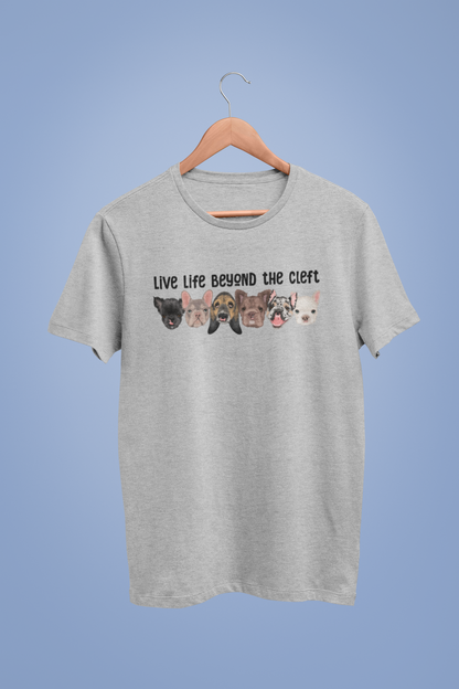 Live Life Beyond the Cleft Super Soft Triblend Tee - Ruff Life Rescue Wear