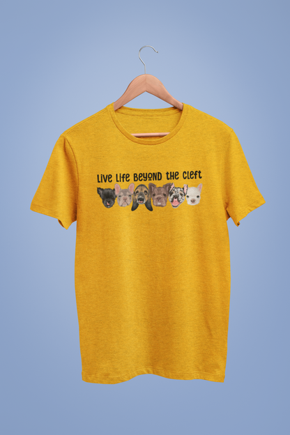 Live Life Beyond the Cleft Super Soft Triblend Tee - Ruff Life Rescue Wear