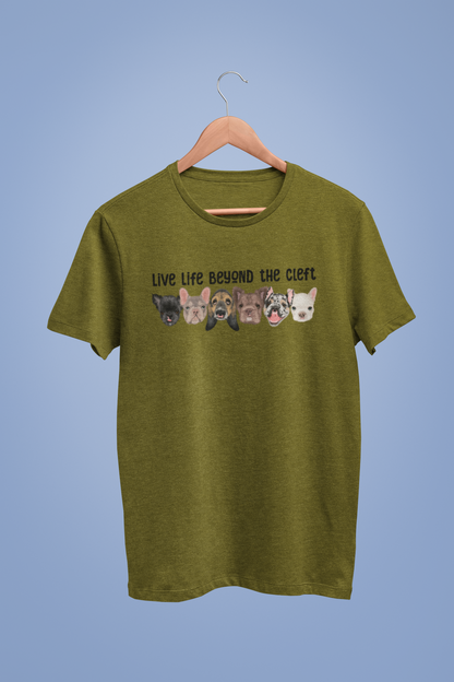 Live Life Beyond the Cleft Super Soft Triblend Tee - Ruff Life Rescue Wear