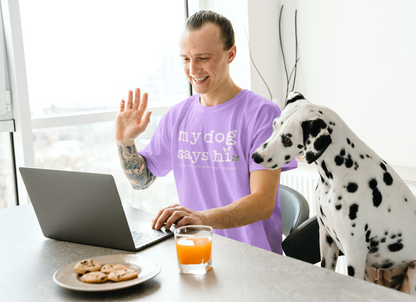 My Dog Says Hi Tee - Ruff Life Rescue Wear