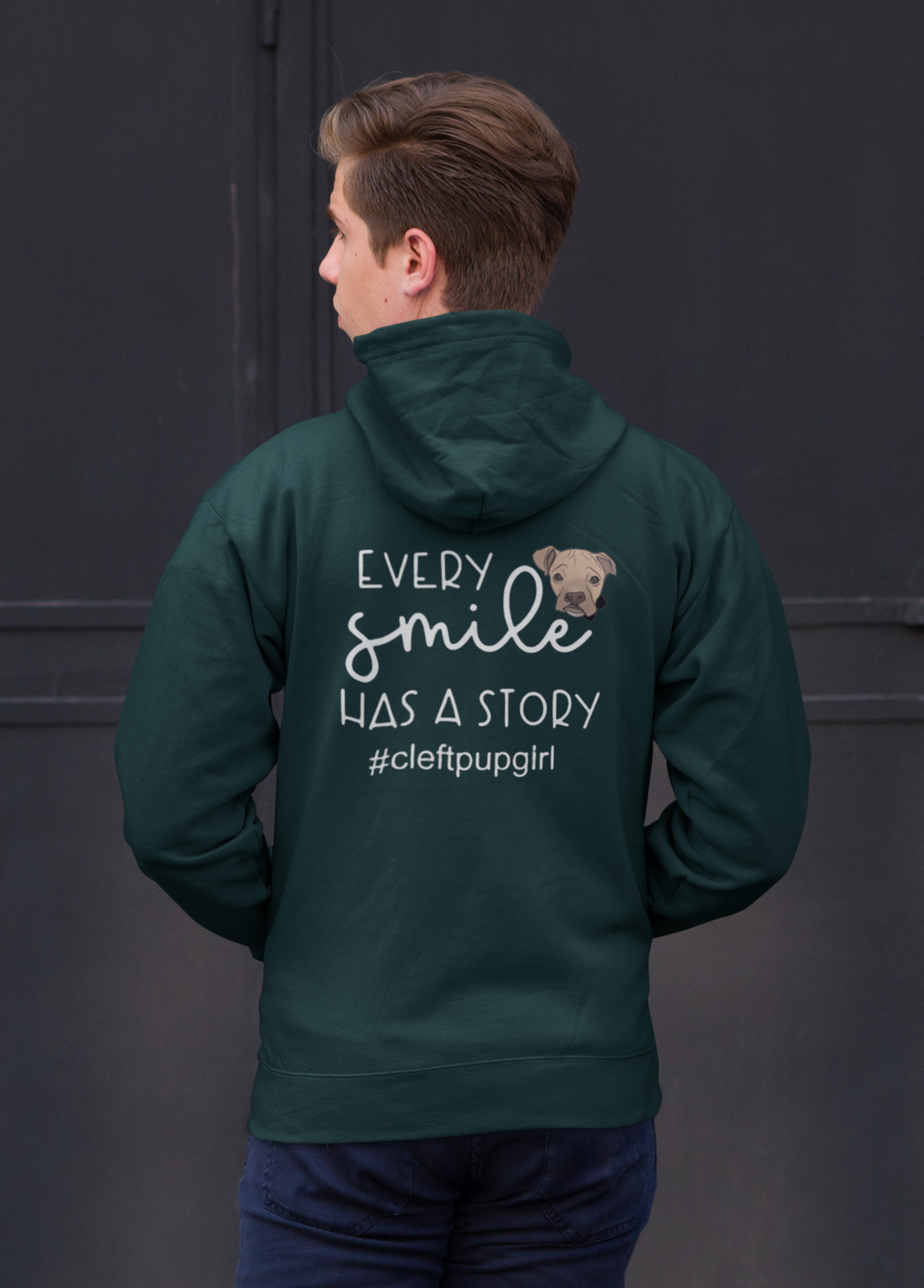 Cleft Pup Brigade Smile Story Zip Up Hoodie (available in several colors)