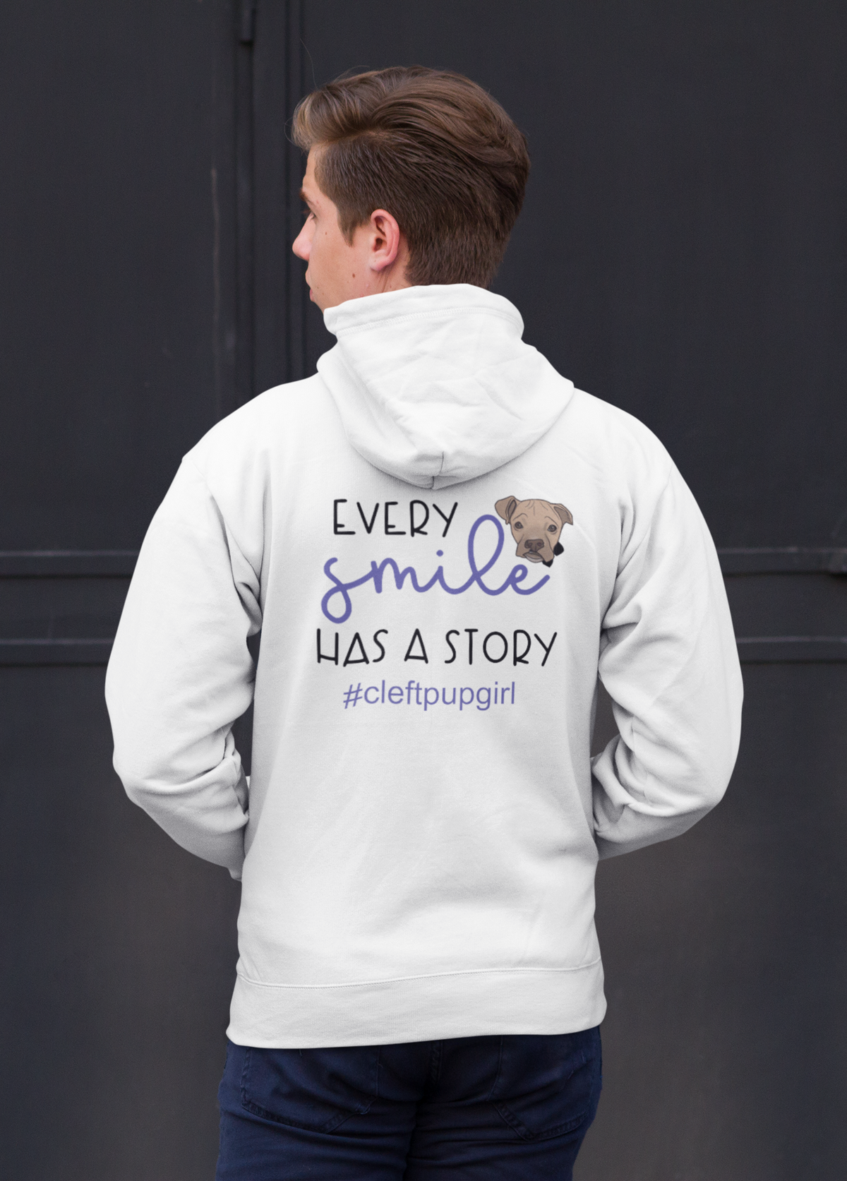 Cleft Pup Brigade Smile Story Zip Up Hoodie (available in several colors)