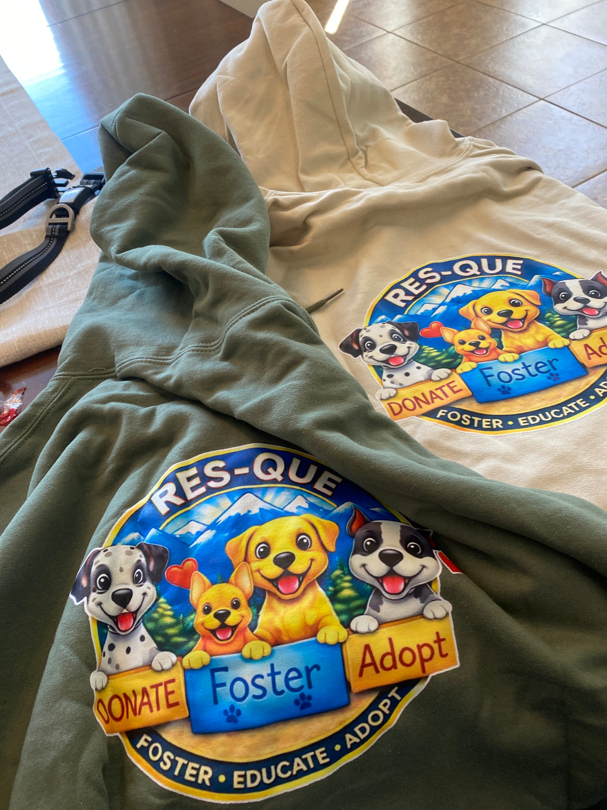 New Res-Que Pullover Hoodie (Available in several colors) - Ruff Life Rescue Wear