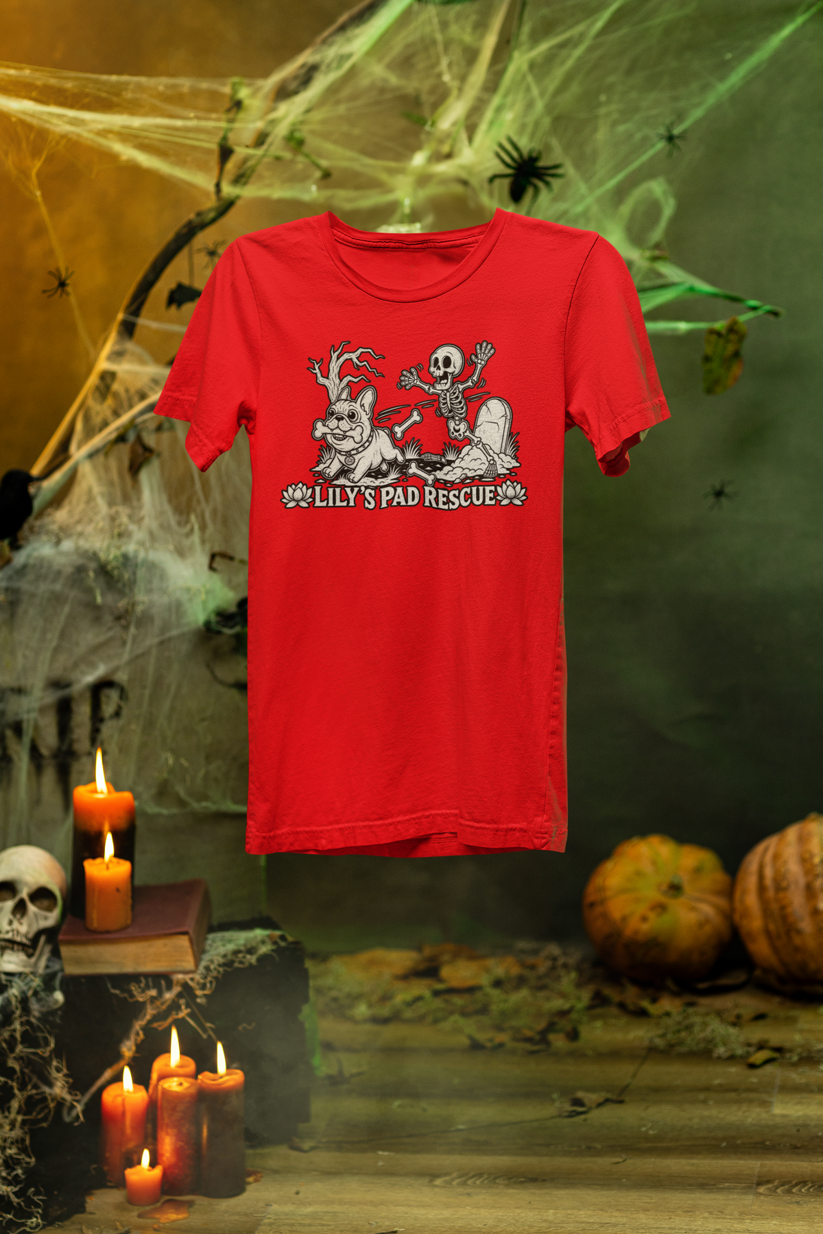 Lilly's Pad Happy Halloween Tee - Ruff Life Rescue Wear