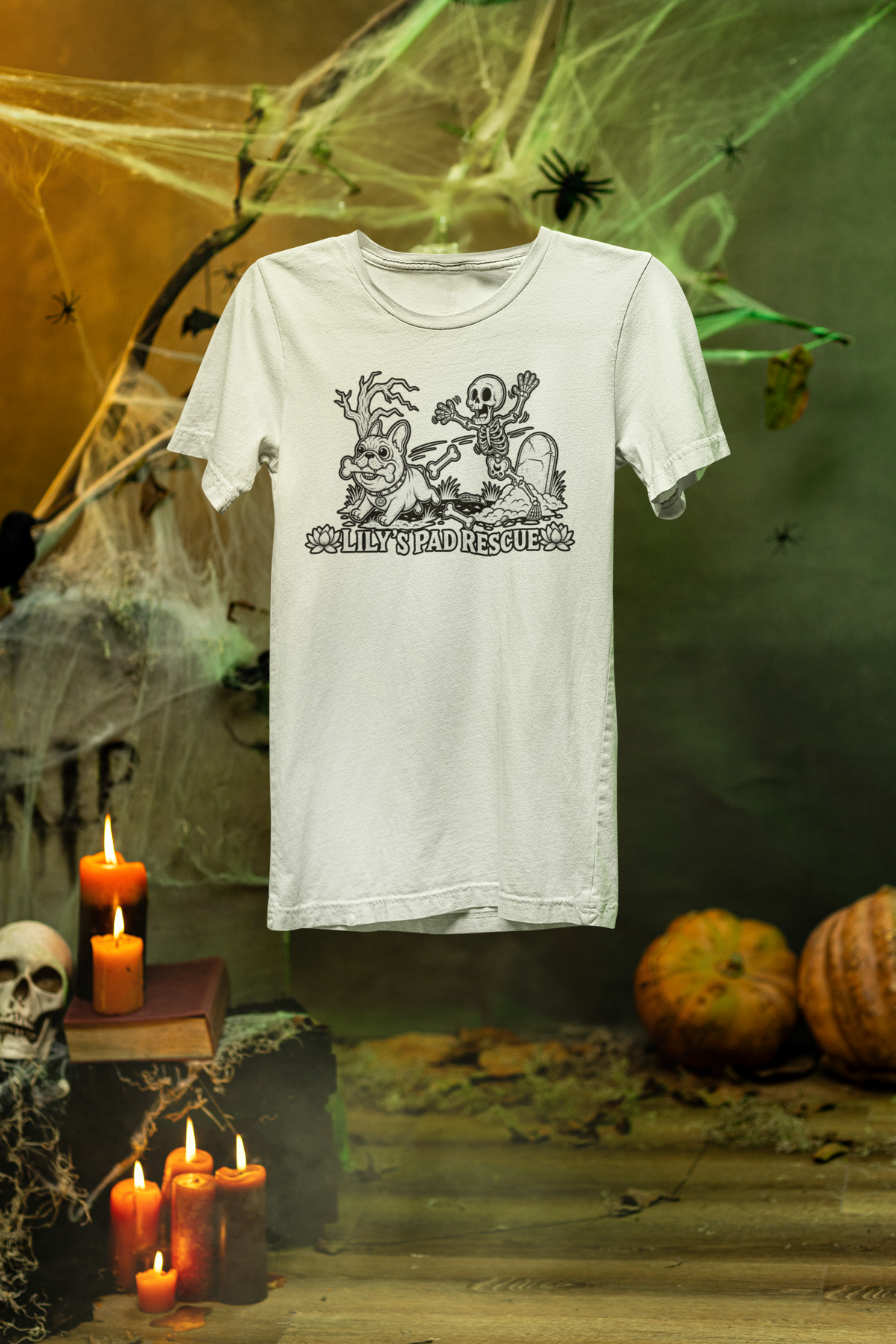Lilly's Pad Happy Halloween Tee - Ruff Life Rescue Wear