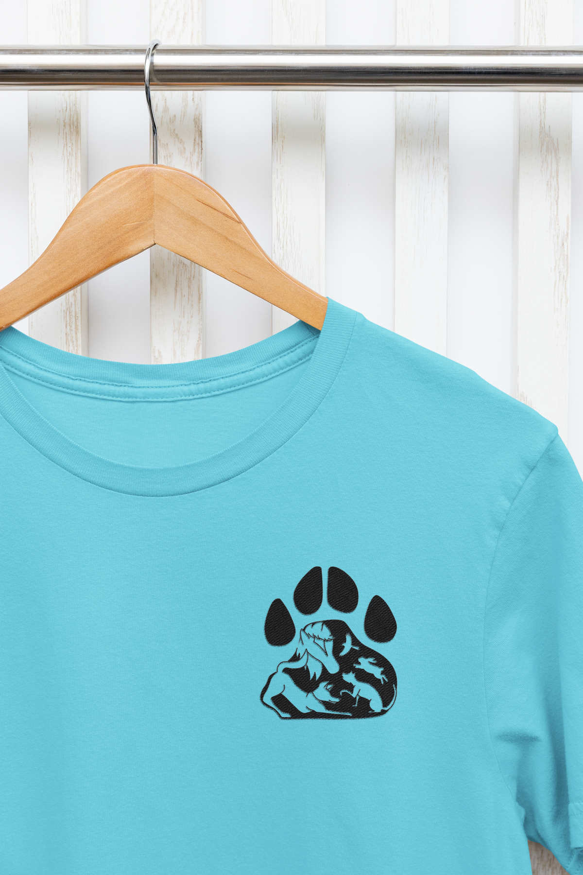 Paws Small Logo Unisex Tee (available in several colors) - Ruff Life Rescue Wear