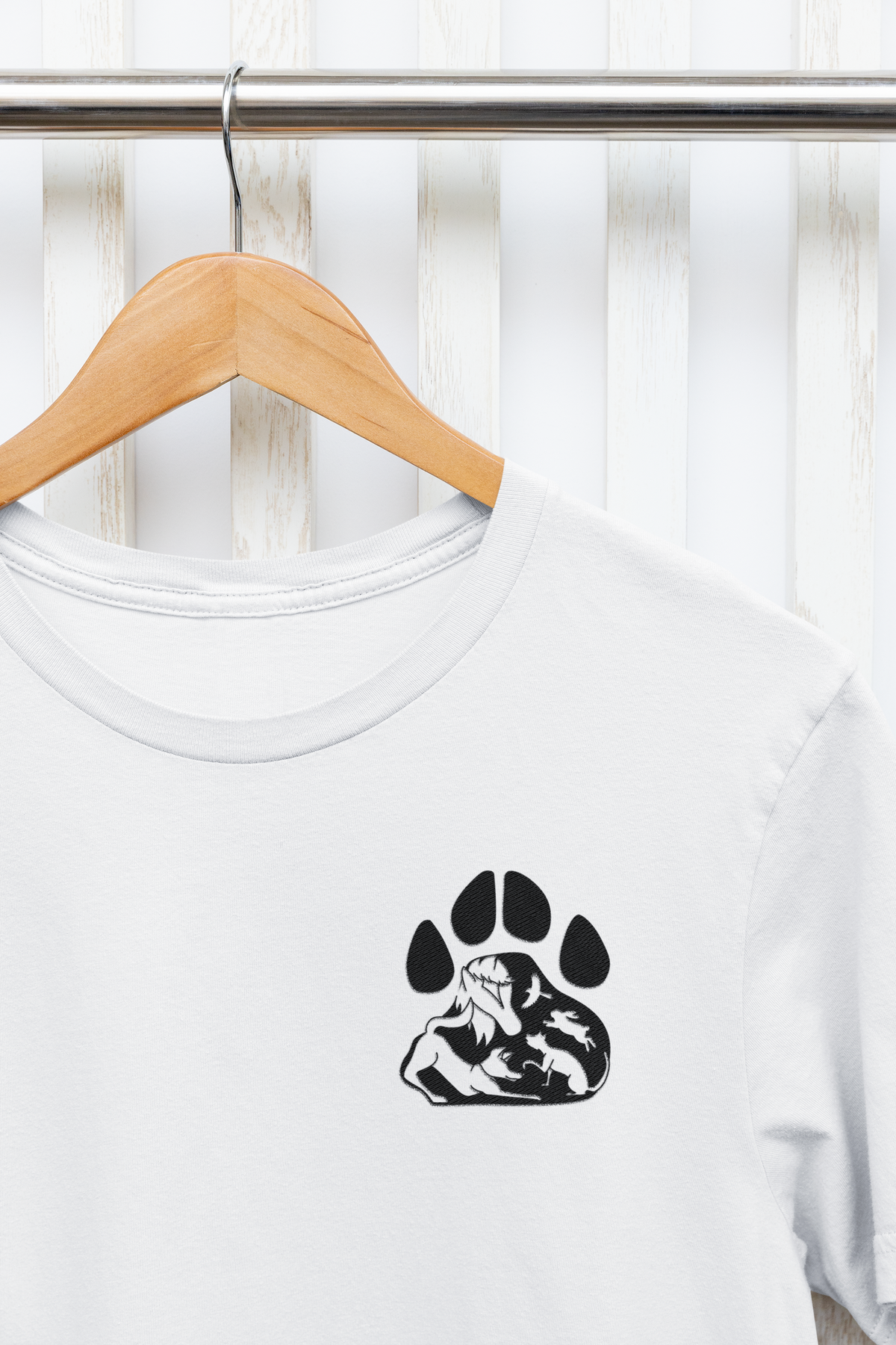 Paws Small Logo Unisex Tee (available in several colors) - Ruff Life Rescue Wear