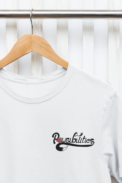 Pawsibilities Small Logo Unisex Tee (available in several colors) - Ruff Life Rescue Wear