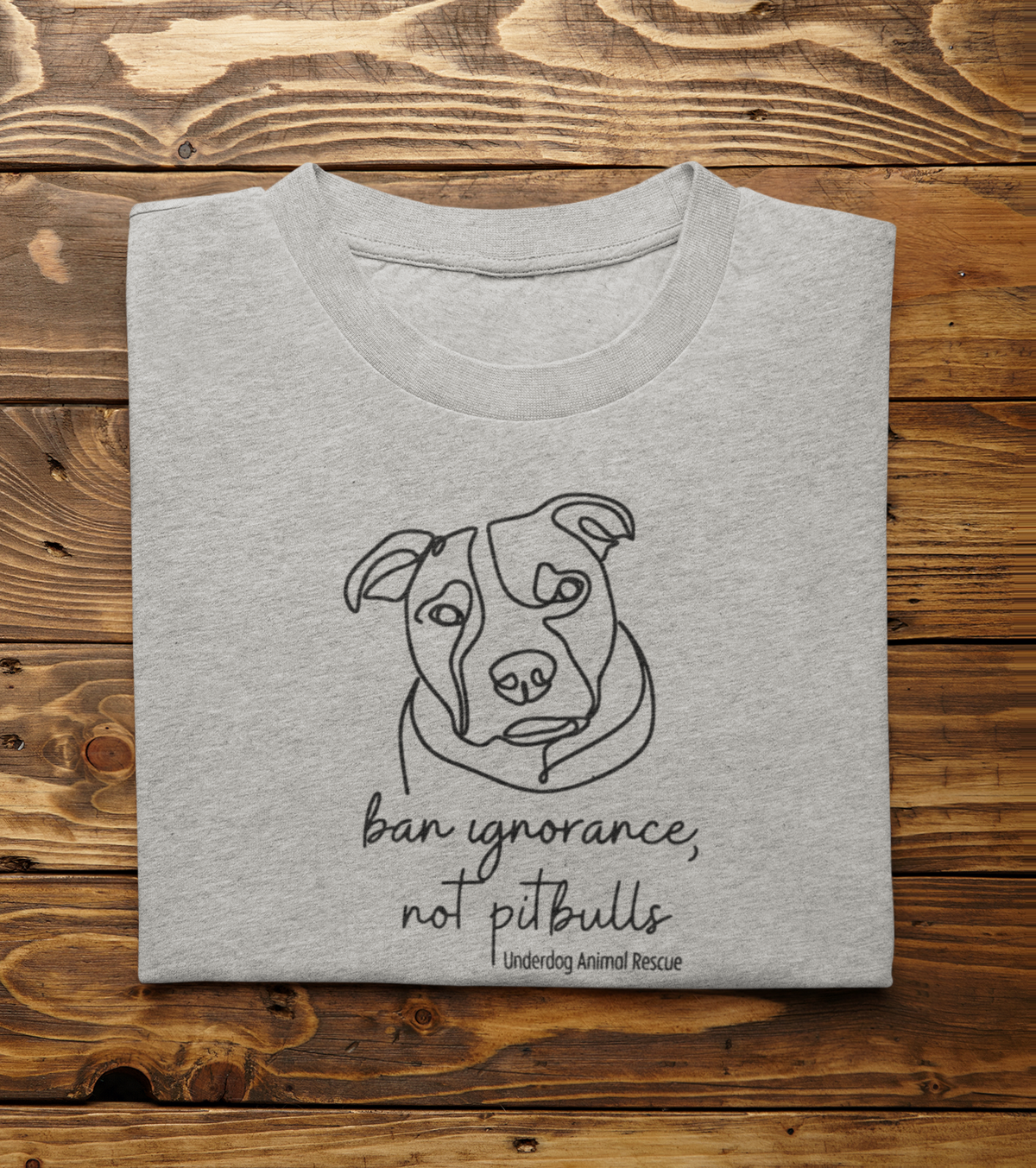 Underdog Pitty TriBlend Tee (available in several colors) - Ruff Life Rescue Wear