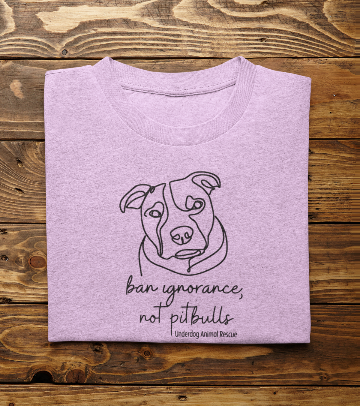 Underdog Pitty TriBlend Tee (available in several colors) - Ruff Life Rescue Wear